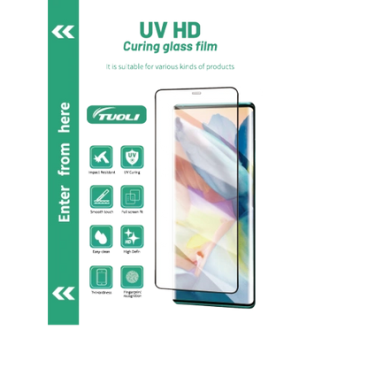 UV Curing Film UV Tempered Glass Screen Protector for Phone