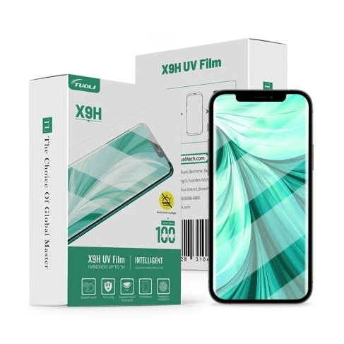 UV Curing Film UV Tempered Glass Screen Protector for Phone